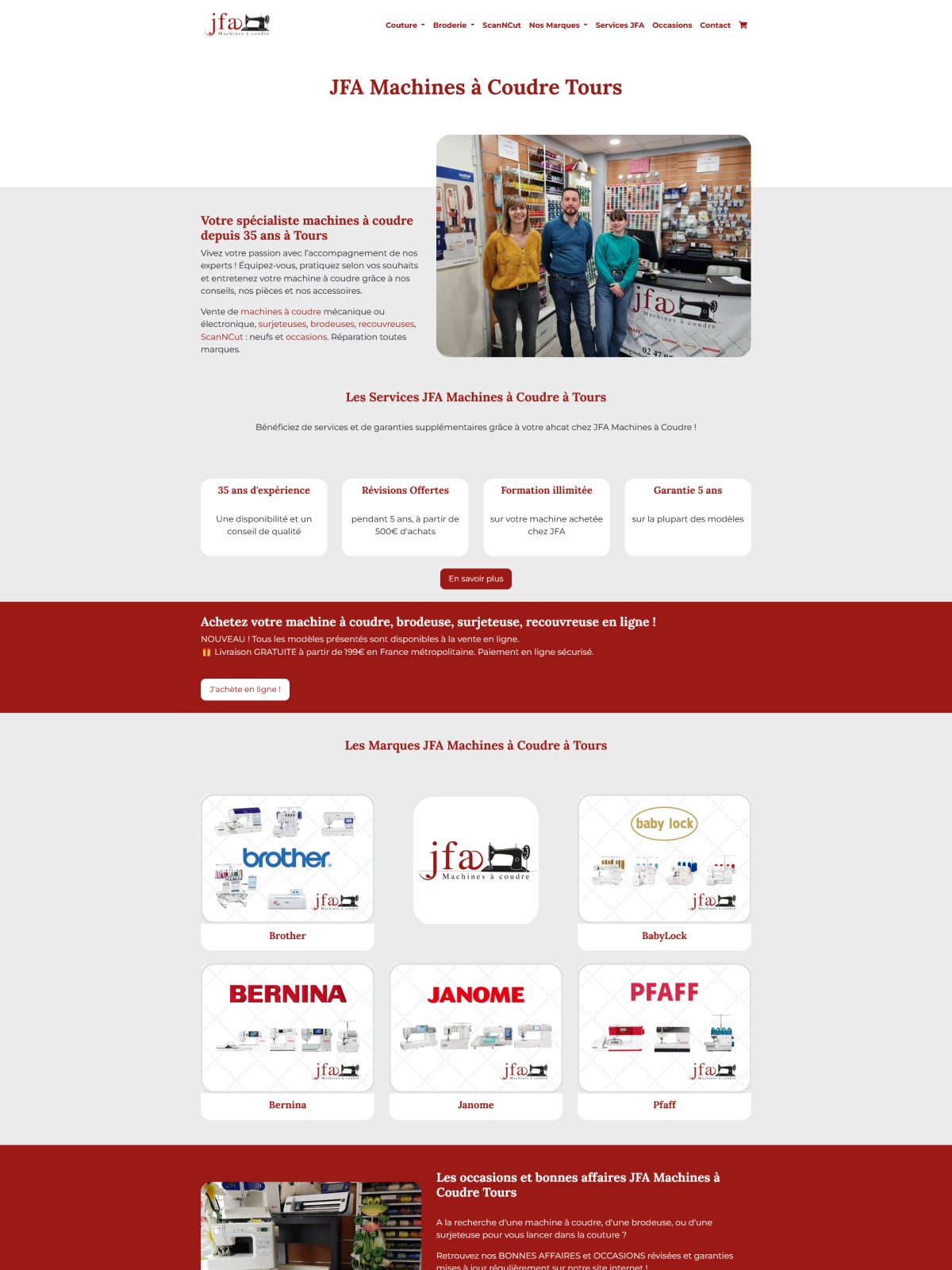 Site internet pour E-Commerce