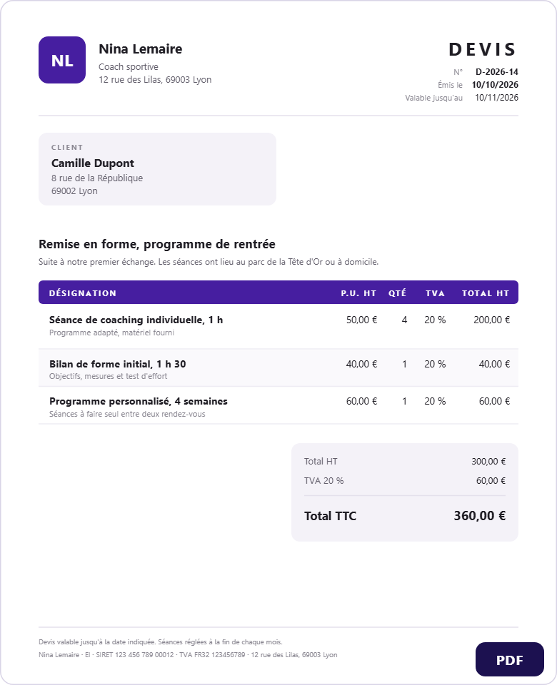 Vos devis et vos factures sans Word ni Excel. Et vous savez ce qu'il vous reste à encaisser